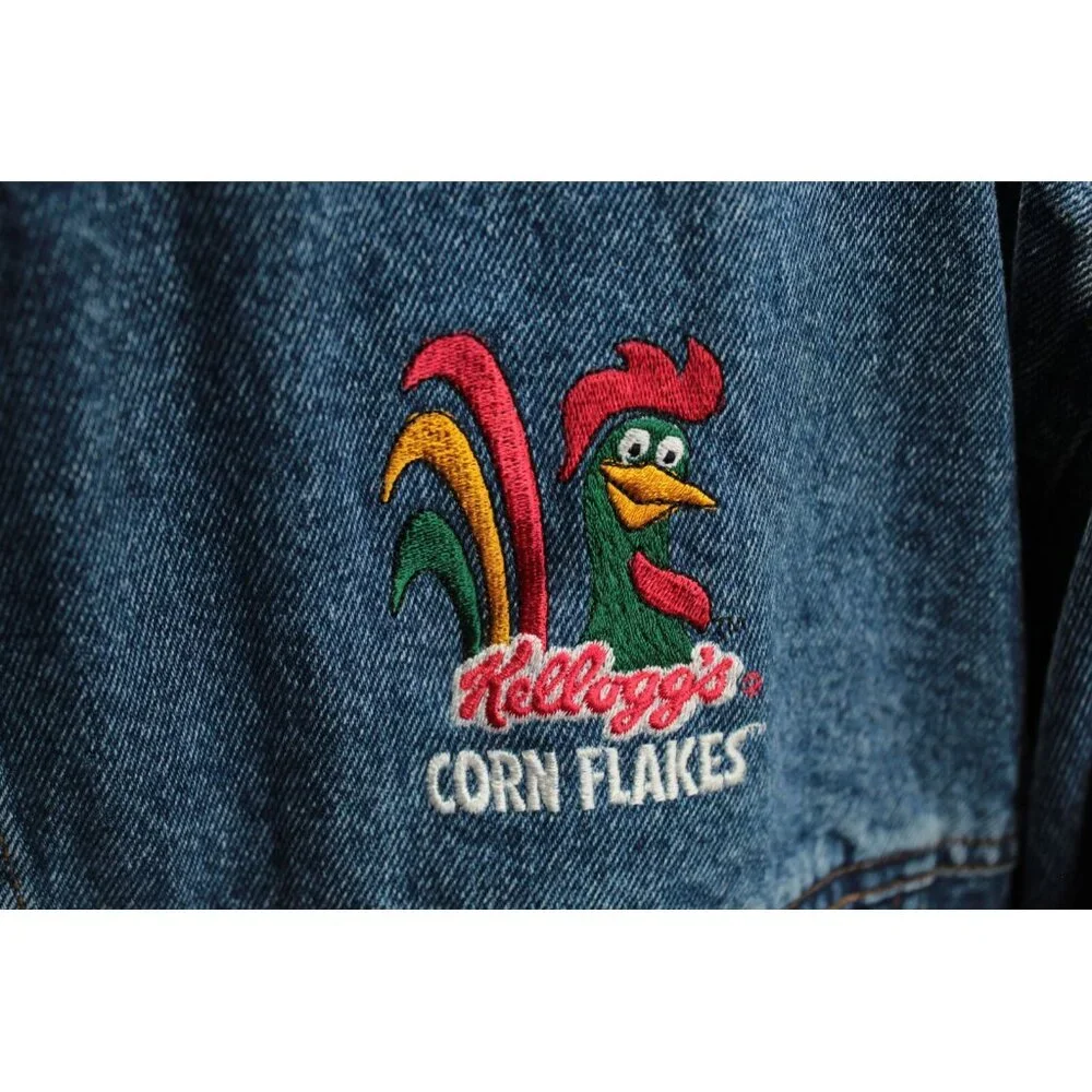 Vintage Corn Flakes Denim Trucker Jacket, Small,  Dunbrooke  Upstream‎